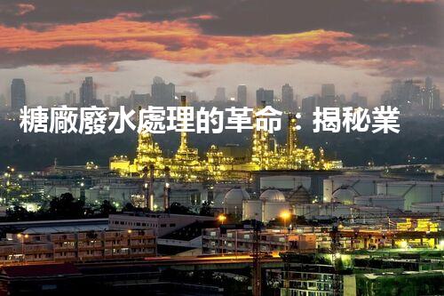 糖廠廢水處理的革命：揭秘業(yè)內(nèi)獨(dú)特技術(shù)和方法！